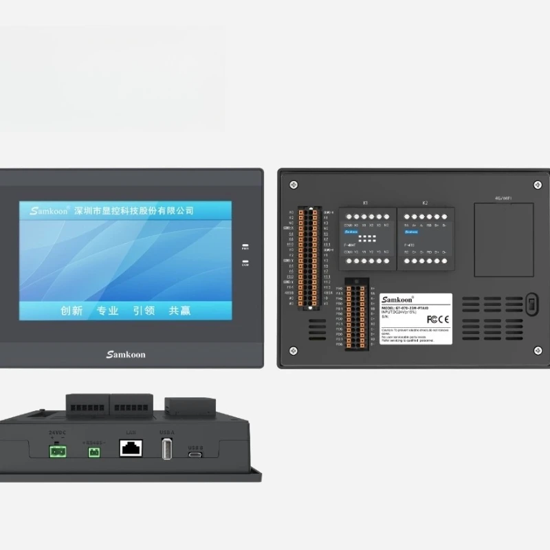 7 بوصة Samkoon HMI + PLC GT-070-30MR GT-070-32MT-G GT-070-26MR-1TC1AI-G GT-070-30MT GT-070-30MT-G GT-070-26MR-1TC1AI جديد الأصلي