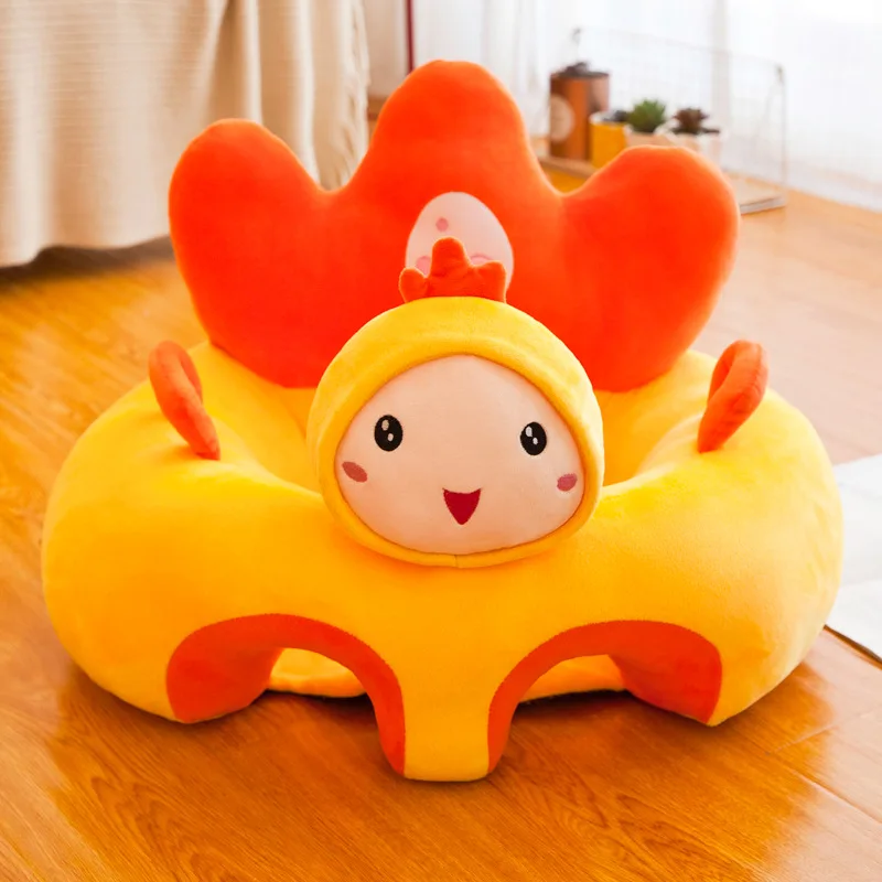 Hot Explosion Baby Learning Seat Creative Infant Anti-fall Sofa Seat Cartoon Plush Comfortable Soft Toy Baby Learning Seat