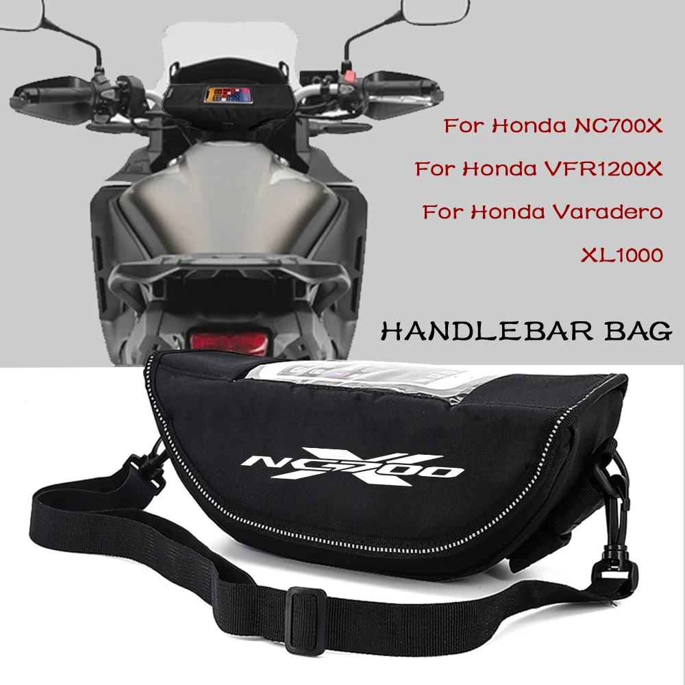 

For Honda Varadero XL1000 VFR1200X VFR 1200 X NC700X Bag Modern Waterproof Motorcycle Handlebar Travel Navigation BagS