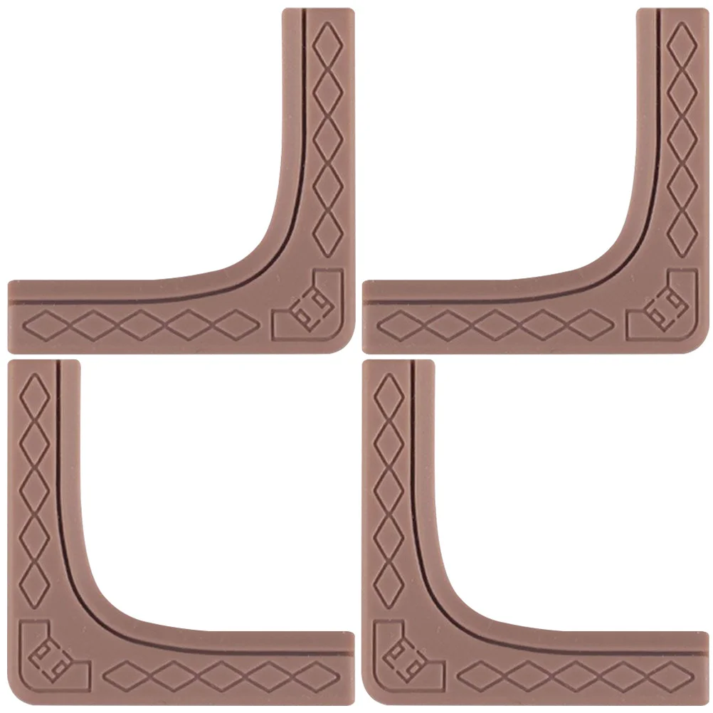 

4pcs Corner Protector Guard Silicone Baby Proofing Bumpers For Furniture Table Window Right Angle Covers Child Safety Decor
