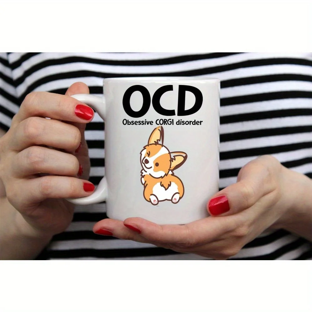 

Керамическая кружка OCD Obsessive Corgi Disorder, идеальный подарок для любителей собак и любителей кофе, уникальная коллекция