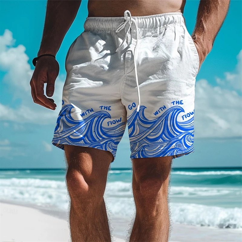 Seaside Surfing Beach Short For Men Clothing Comfortable Beach Board Shorts Outdoor Casual Summer Daily Classic Fashion Pants