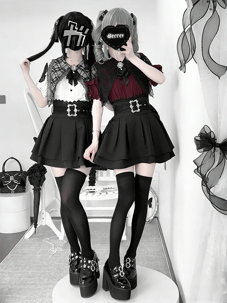Gothic Style Shoulder Bared Sh - Blouse Off Shoulder ulasan dan harga