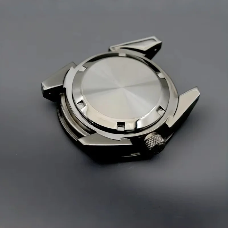 Gun Color Sand Blast Watch Case For Samurai PROSPEX SRPB55K1 Modified Watch Housing Fit NH35 NH36  Automatic Movement Mod Parts