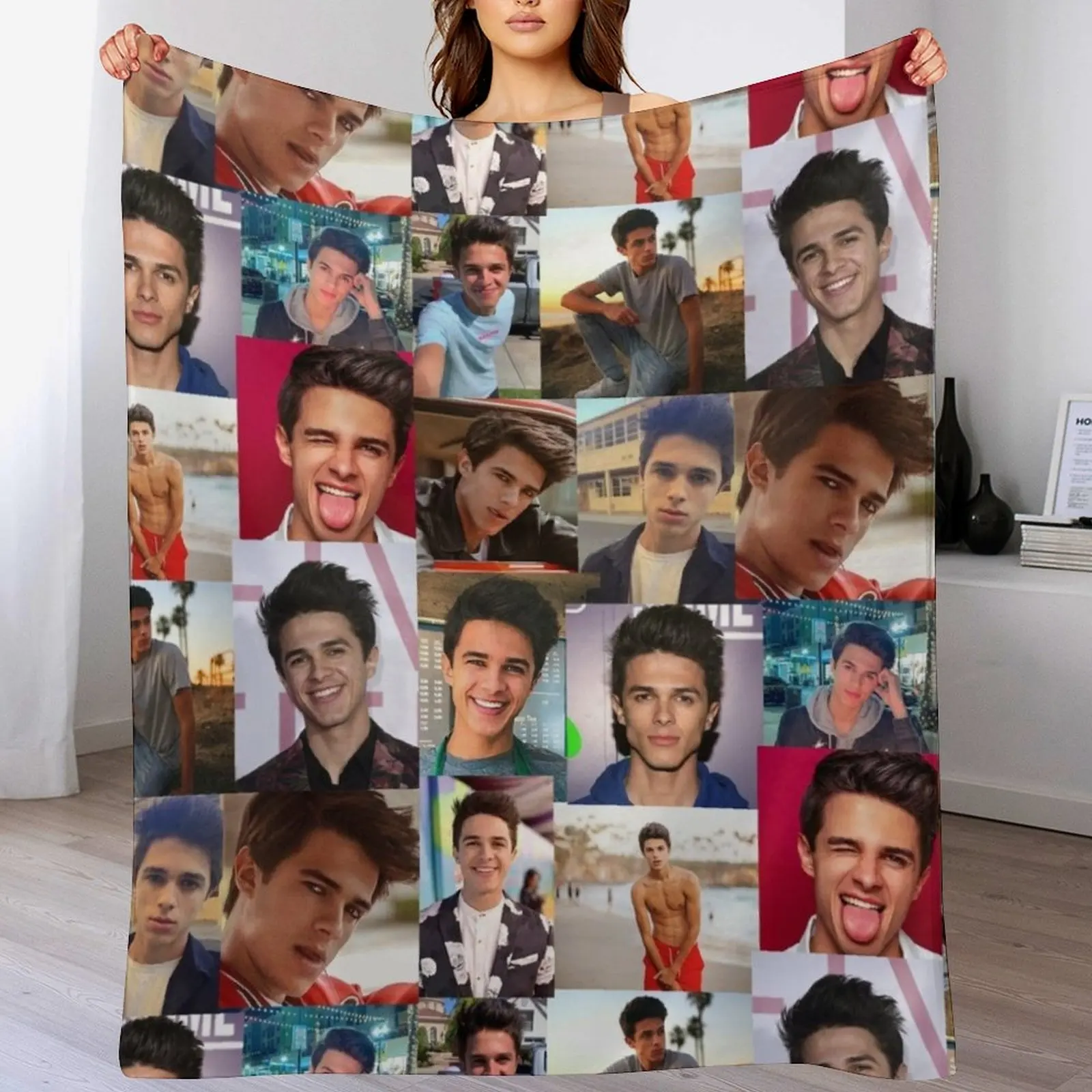 

Brent Rivera Collage Artwork Throw Blanket Decorative Throw Decorative Beds Designers Blankets