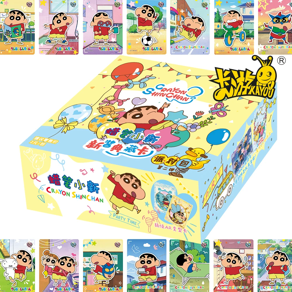 

KAYOU Original Crayon Shin-chan Collection Cards Anime Lovely Lively Nohara Shinnosuke Limited Cards Board Toys Birthday Gifts