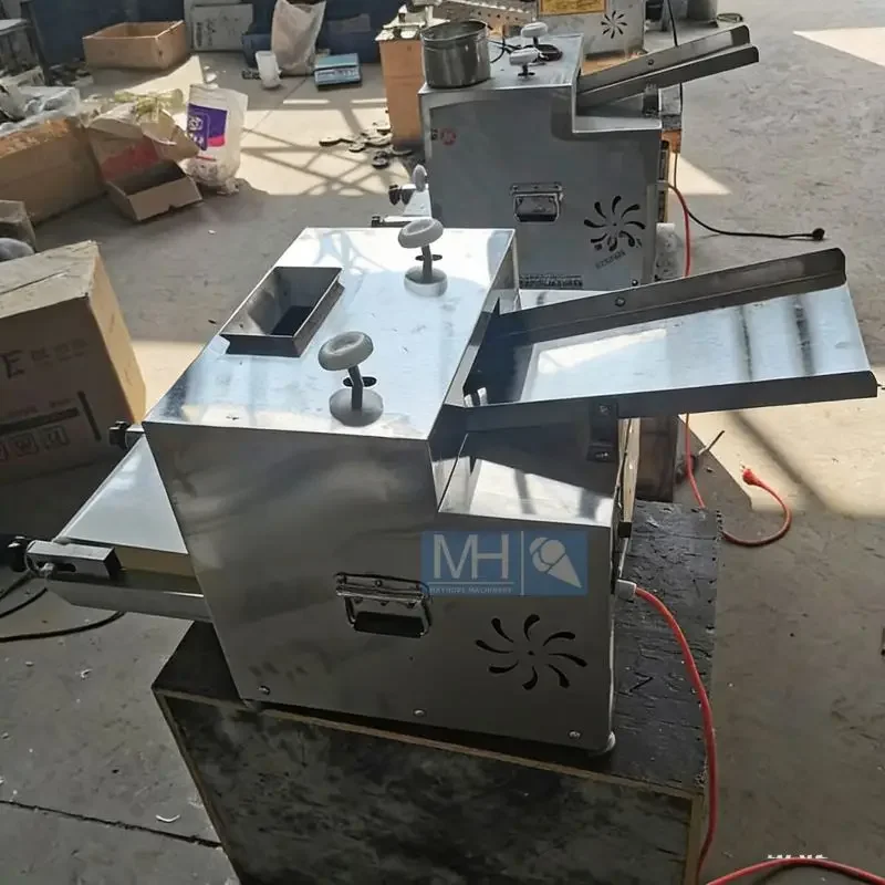 Pancake Maker Thin Cake Forming Machine Circular Wheat Cake Machine Dough Pressing Pizza Flour Heat Press Machine Tortilla Roti