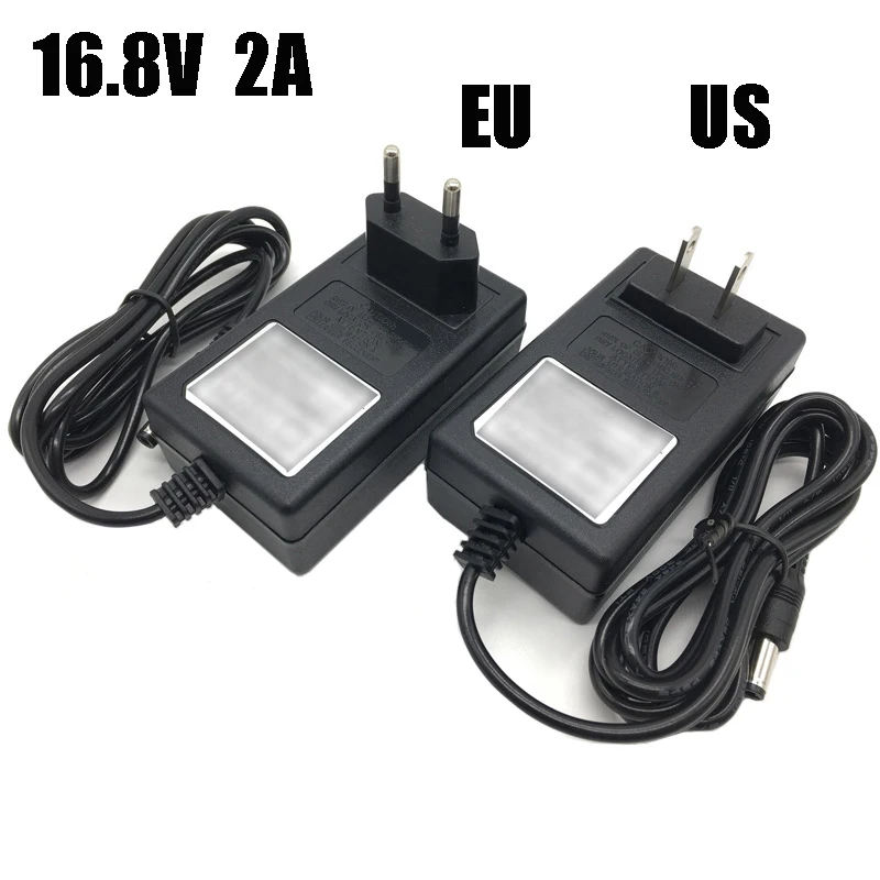 AC AC Güç Adaptörü: 16,8V 2A DC Çıkışı ile 18650 Lityum Pil İçin Güvenilir Şarj Cihazı