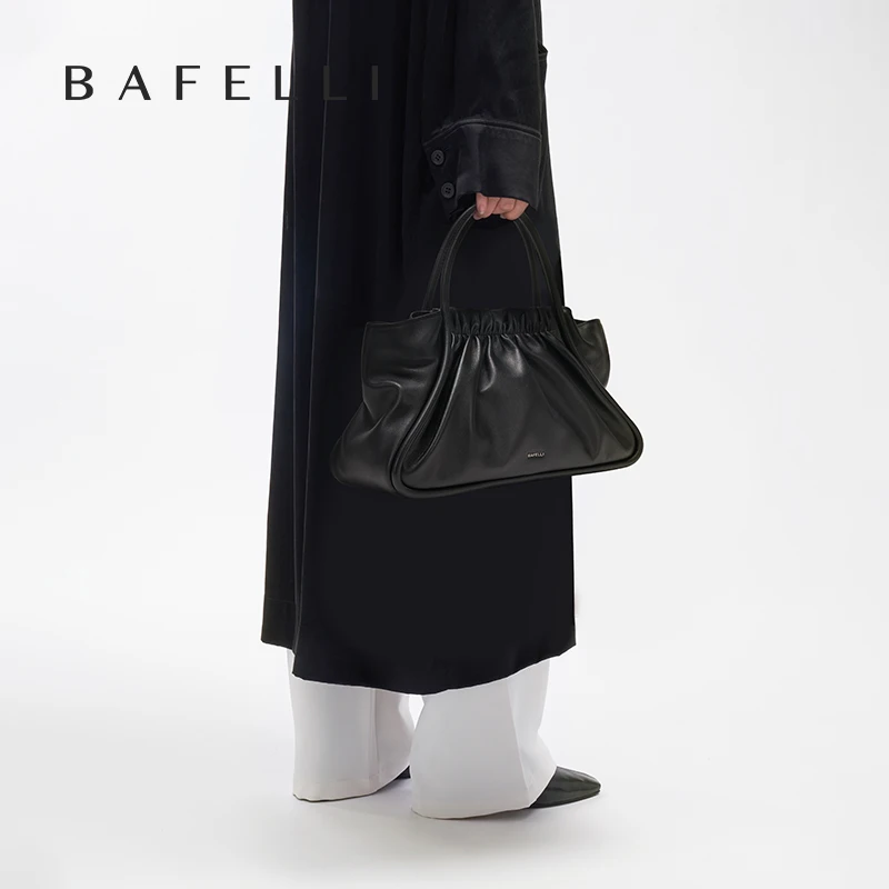 BAFELLI 2026 NEW WOMEN\'S BAG STYLE GENUINE LEATHER PURSE LUXURY BRAND DESIGNER SHOULDER HANDBAGS QUALITY ORIGINAL TOTE
