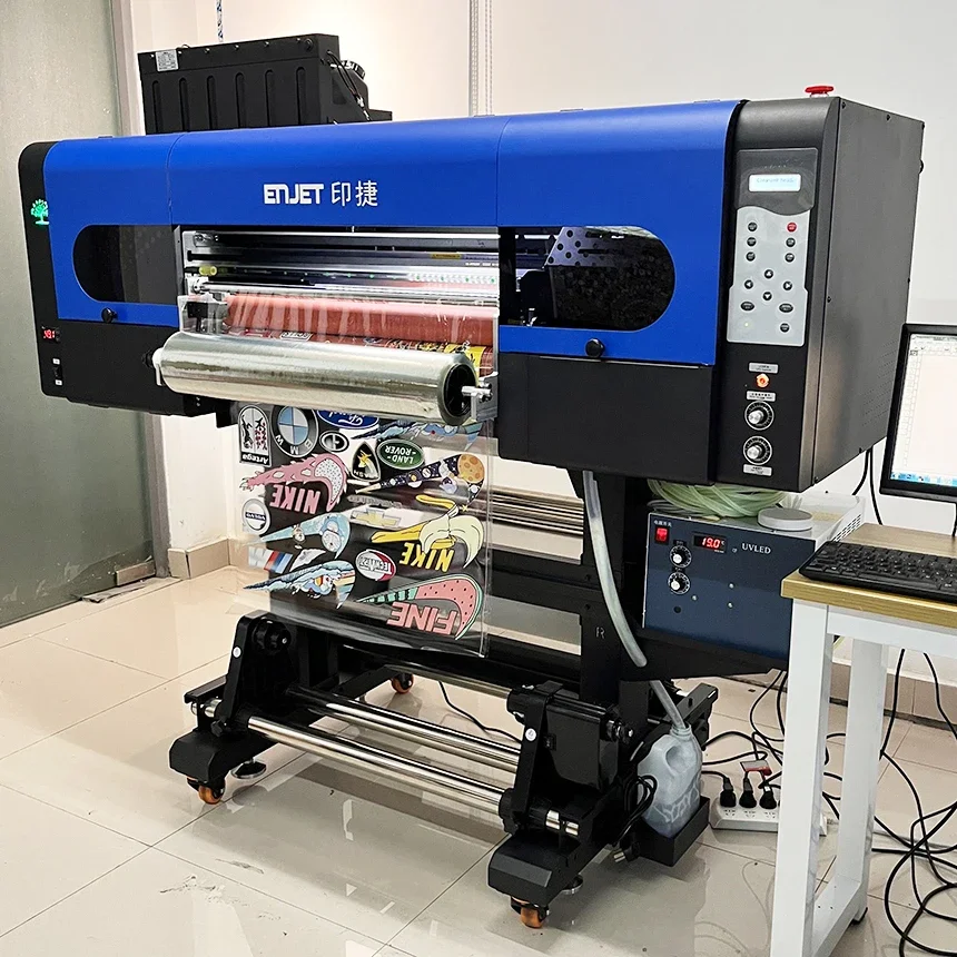 60CM I3200 4 Printhead Uv Flatbed Printer Cup Wrap Transfers Uv Printing Machine UV DTF Printer