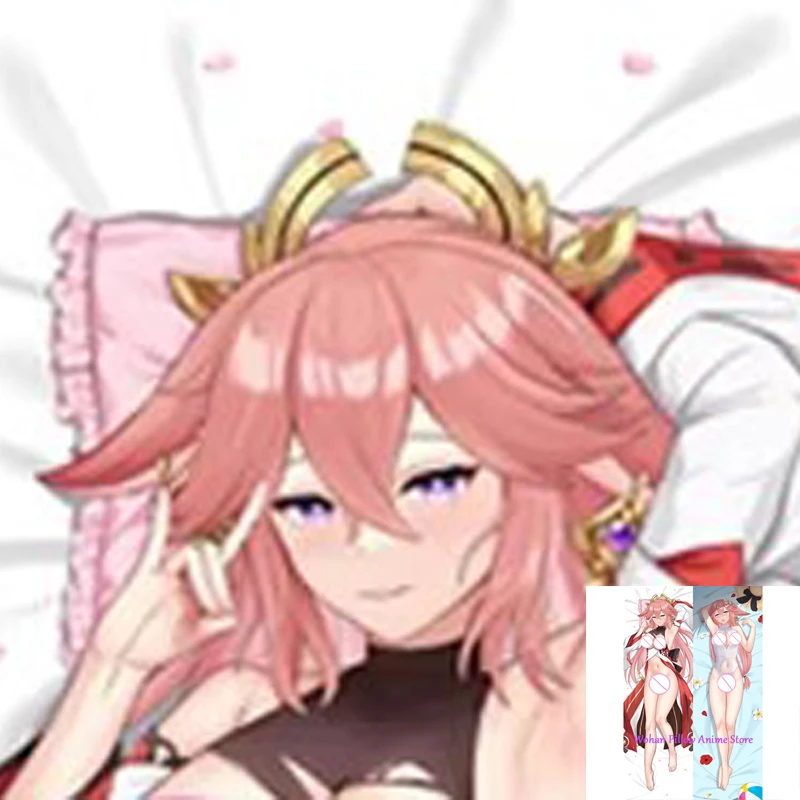 

Dakimakura Anime Pillow Cover Yae Double Sided Print Life-size Halloween Christmas