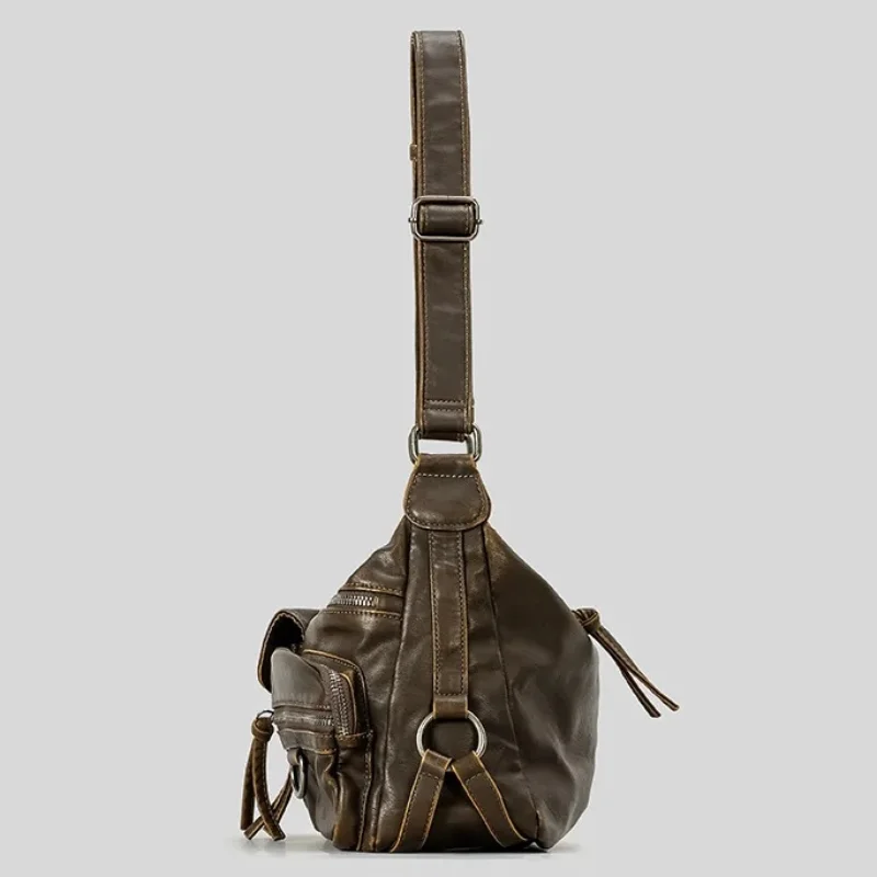 

Европейская и американская ретро женская сумка через плечо, большая вместительная сумка через плечо, повседневная мягкая сумка-мессенджер из искусственной кожи, кошелек с несколькими карманами