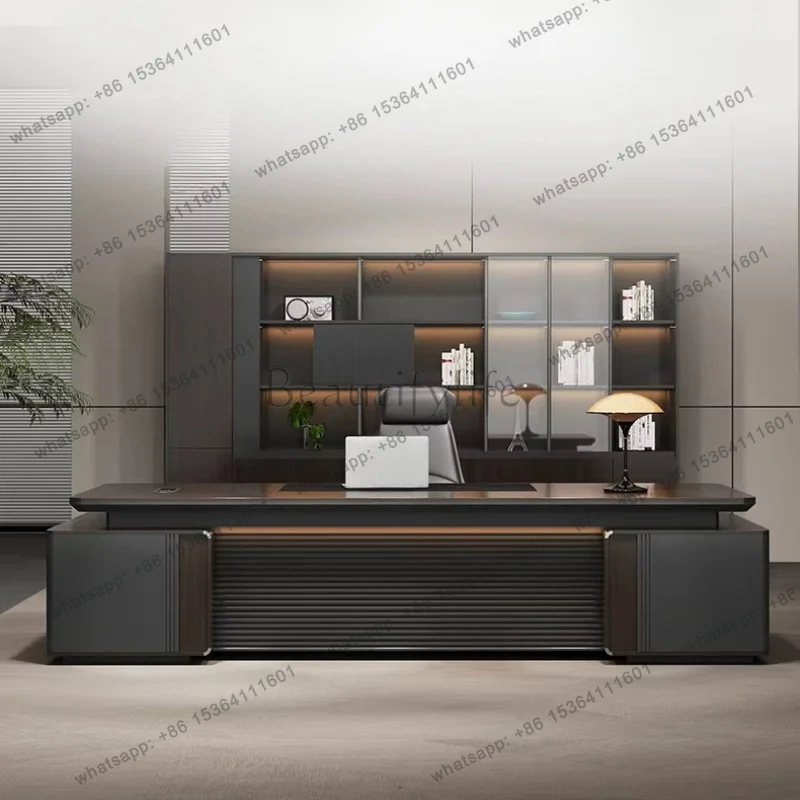 LJY Multifunctional Design Office Desk Minimalist Aesthetic Computer Luxury Office Desk Crafts European Tavolino Home Furniture