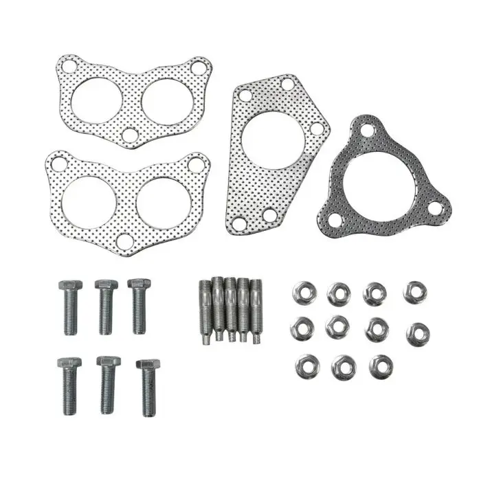 Exhaust Manifold Header Gasket Kit for 2002-2007 Subaru Impreza WRX/STI EJ20 EJ25 2.0L 2.5L Exhaust Header up Pipe All One Kit