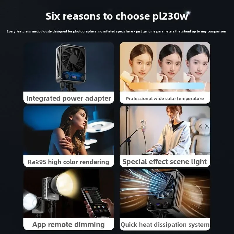 230W filling light professional photography led lighting light small studio indoor cob always on video light