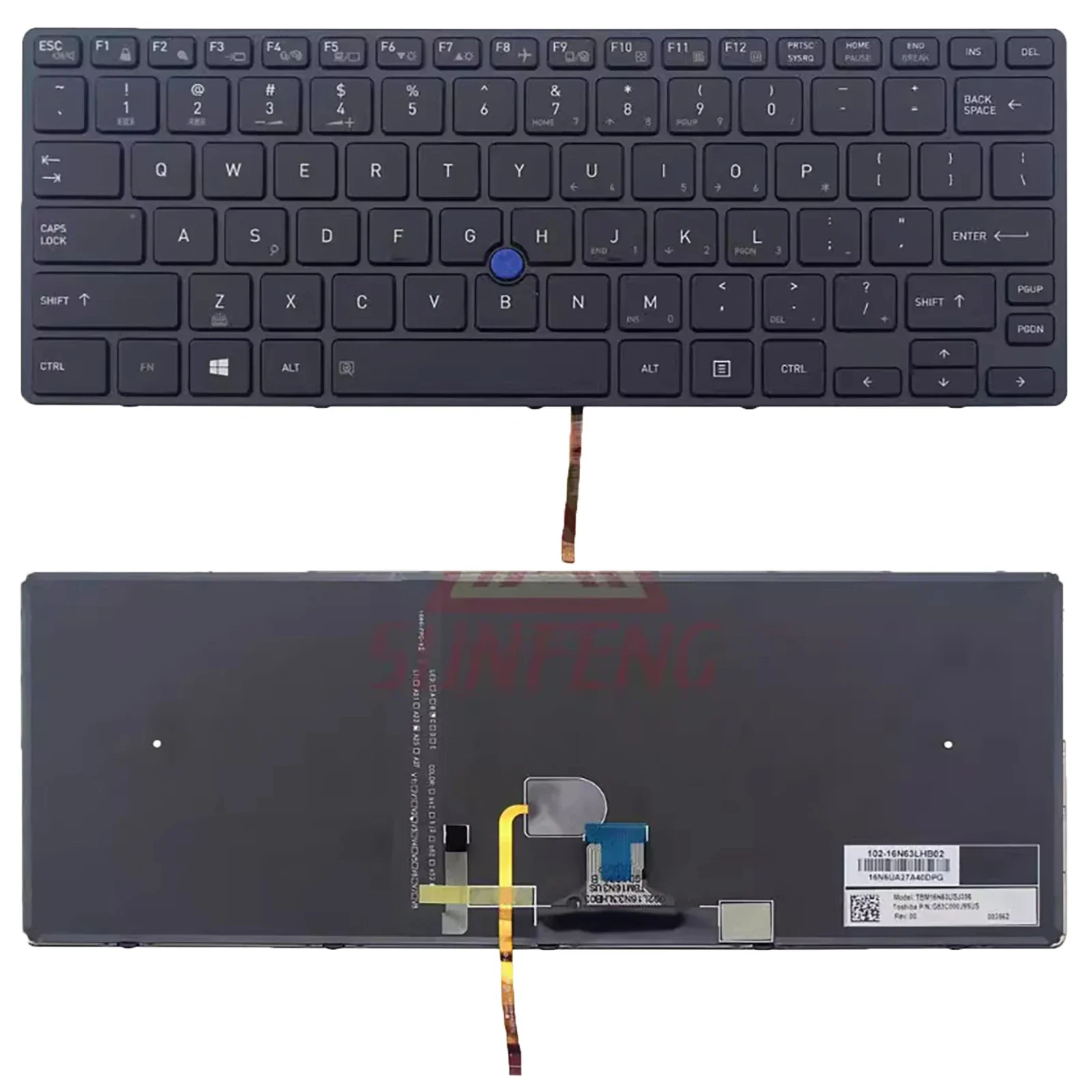 

США для Tecra X40-D/E/F G83C000J75US TBM16N33USJ356 Клавиатура ноутбука
