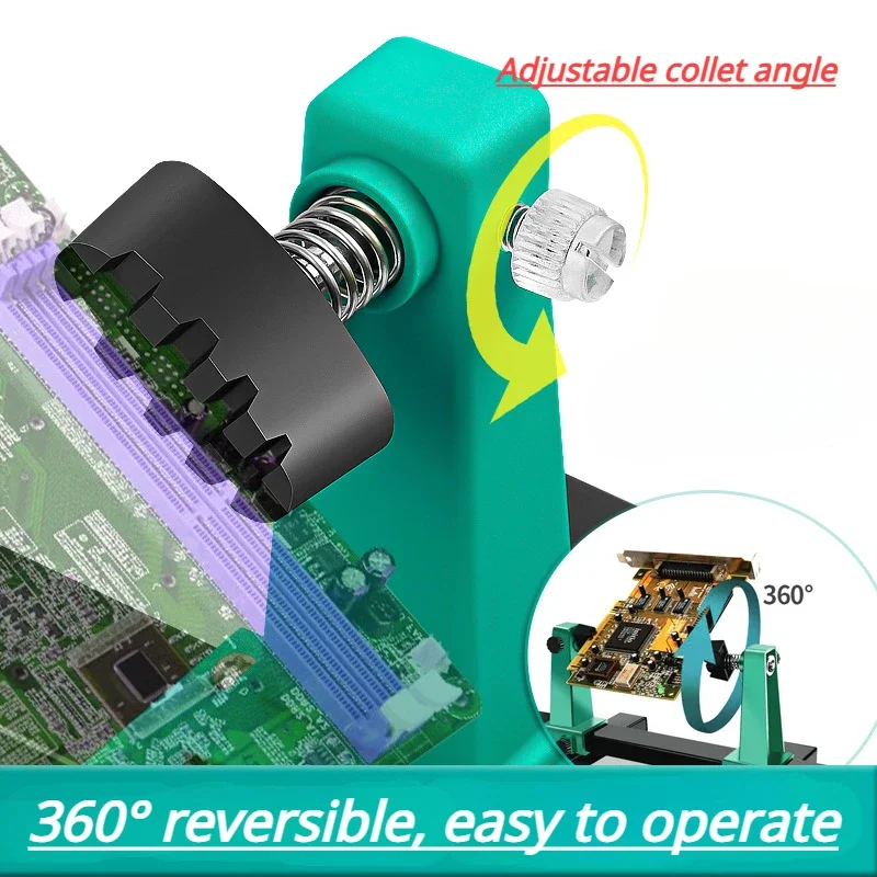 Nuovo strumento di supporto per circuito stampato con supporto PCB regolabile 360 ° Strumento di riparazione per saldatura a rotazione Strumento di