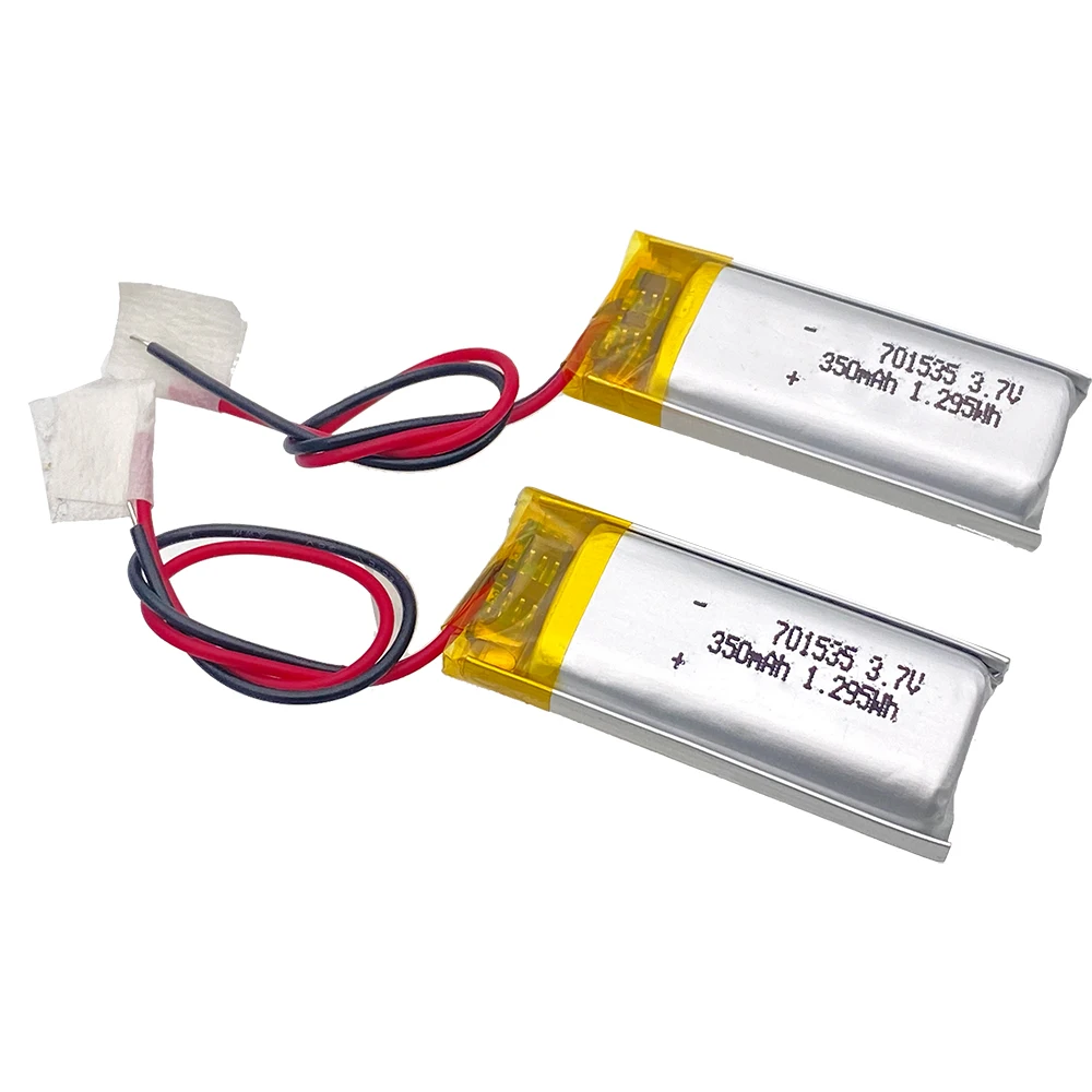 20pcs 701535 Li-polymer Battery 3.7V 350mAh Polymer Lithium Battery for Credit Card Machine Mp3 Mp4 GPS Dog Training Device