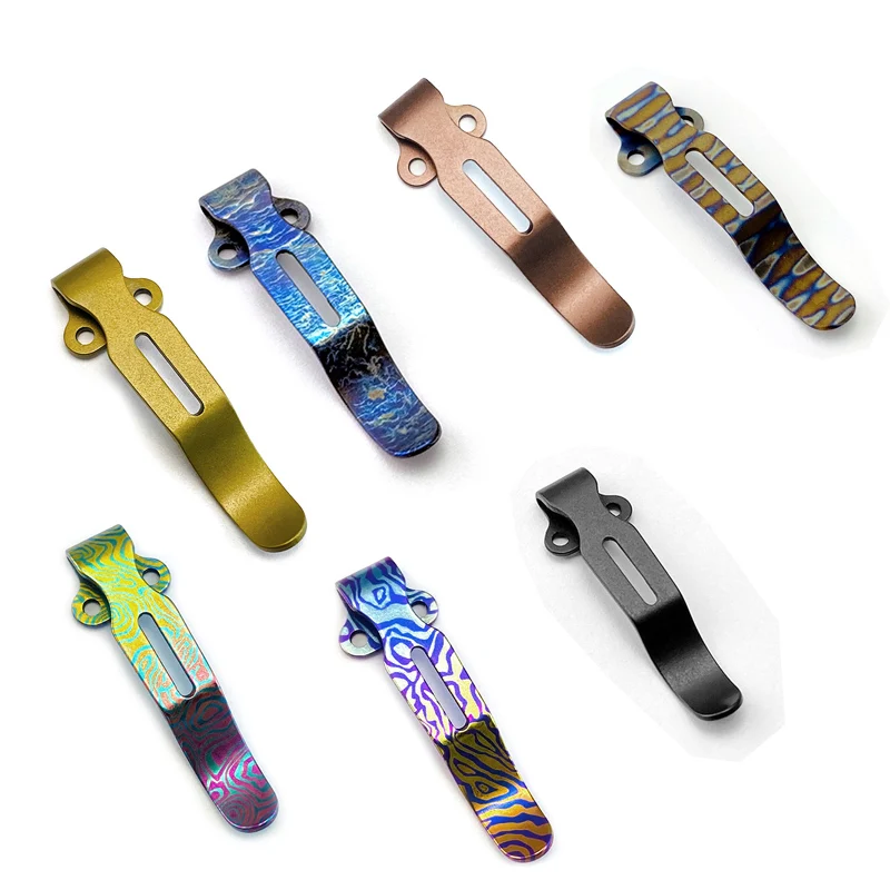 Image of CNC 11 Farben Titan-Taschenclip für Benchmade Bugout 535 Griptillian 551 Mini-Grip 940 980 Emerson CQC ZT0920 ZT0640