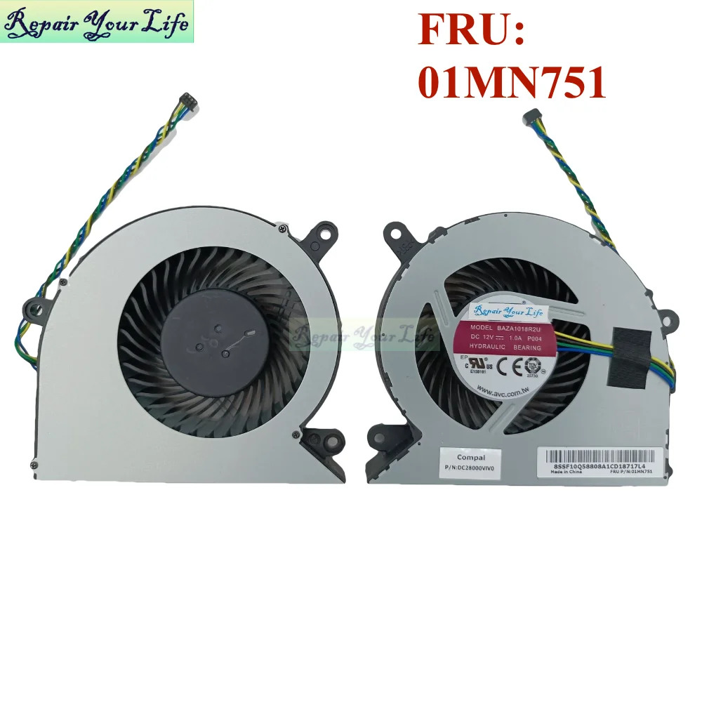 01MN751 All-in-one PC Cooler CPU Cooling Fan for Lenovo Ideacentre AIO 3 21ITL7 F0GV 22IAP7 F0GG 24IAP7 F0GH BAZA1018R2U P004