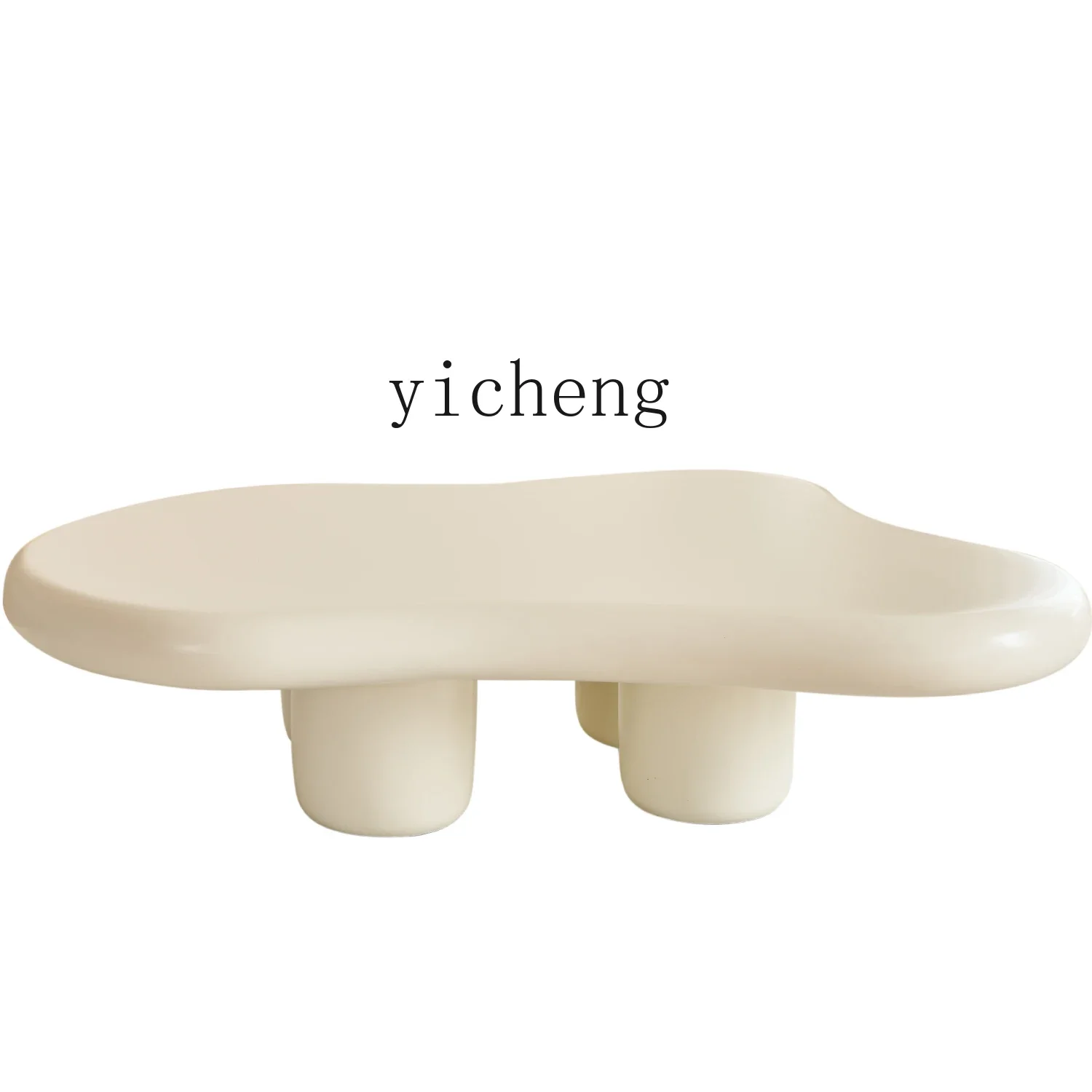 

TQH Irregular Cloud Coffee Table Wabi Sabi Wind Household Small Apartment Coffee Table Cream Wind Coffee Table