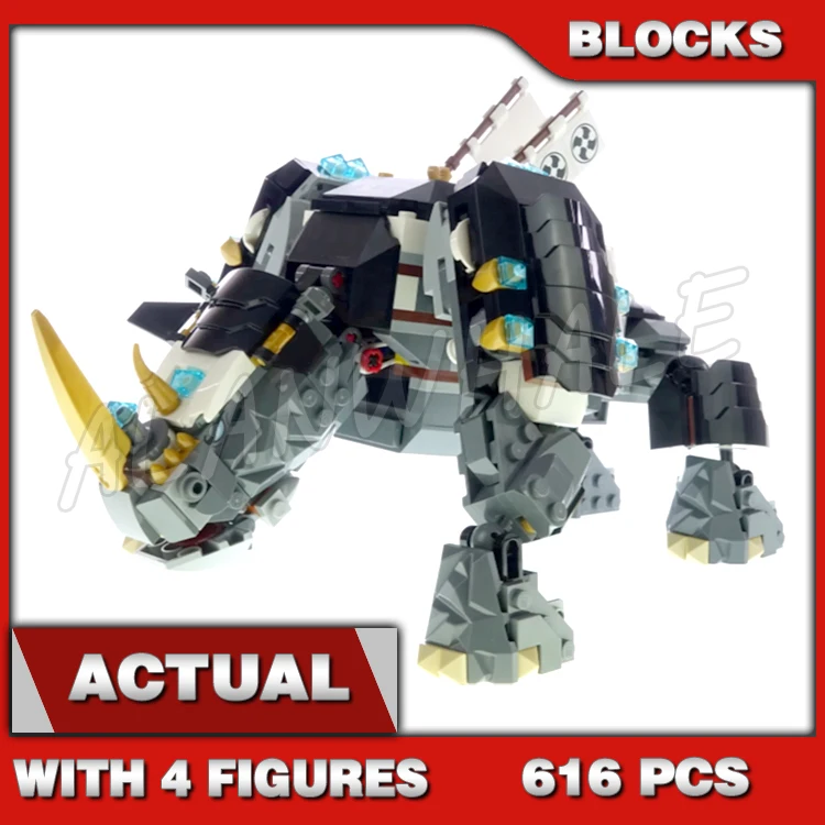 

616 шт. Zane's Mino Creature Rhinoceros Dice Spinner защитные диски 60080 наборы строительных блоков подарки, совместимые с моделью