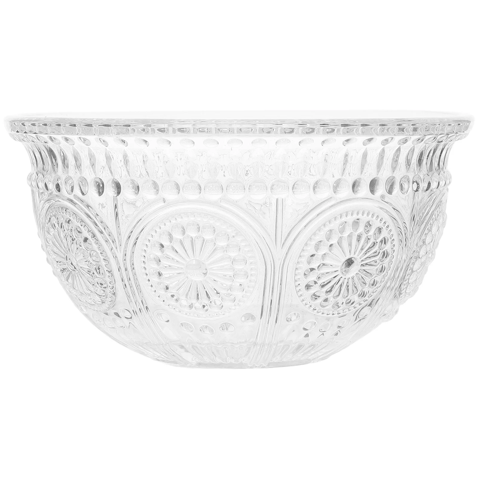 

Glass Tableware Salad Bowl Clear Decorative Vintage Fruit Serving Bowls for Entertaining