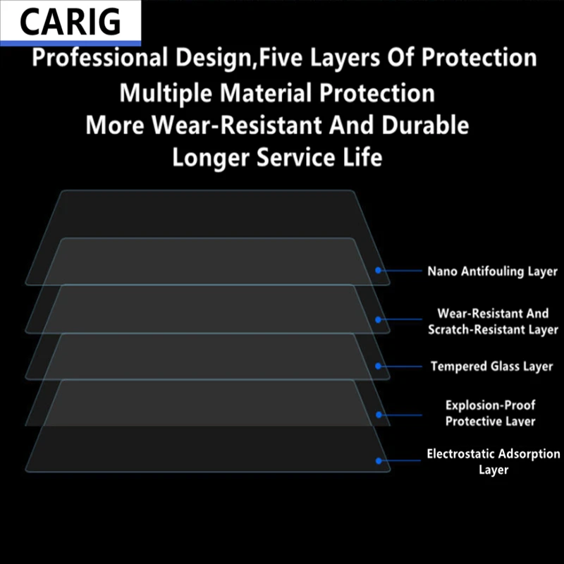 For GENESIS G80/GV80 21-23 Navigation Screen HD Tempered Glass Protective Film Anti-scratch Accessories Refit