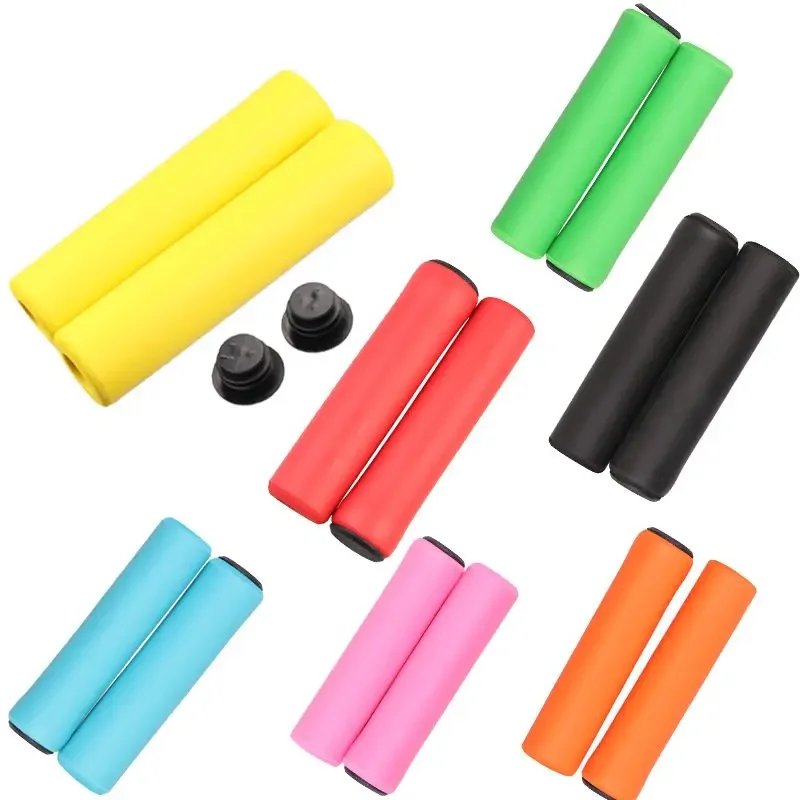 New Ultra Light Silicone Material Handlebar Girps High Density MTB Bicycle Anti-slip Cycling Grip Cover