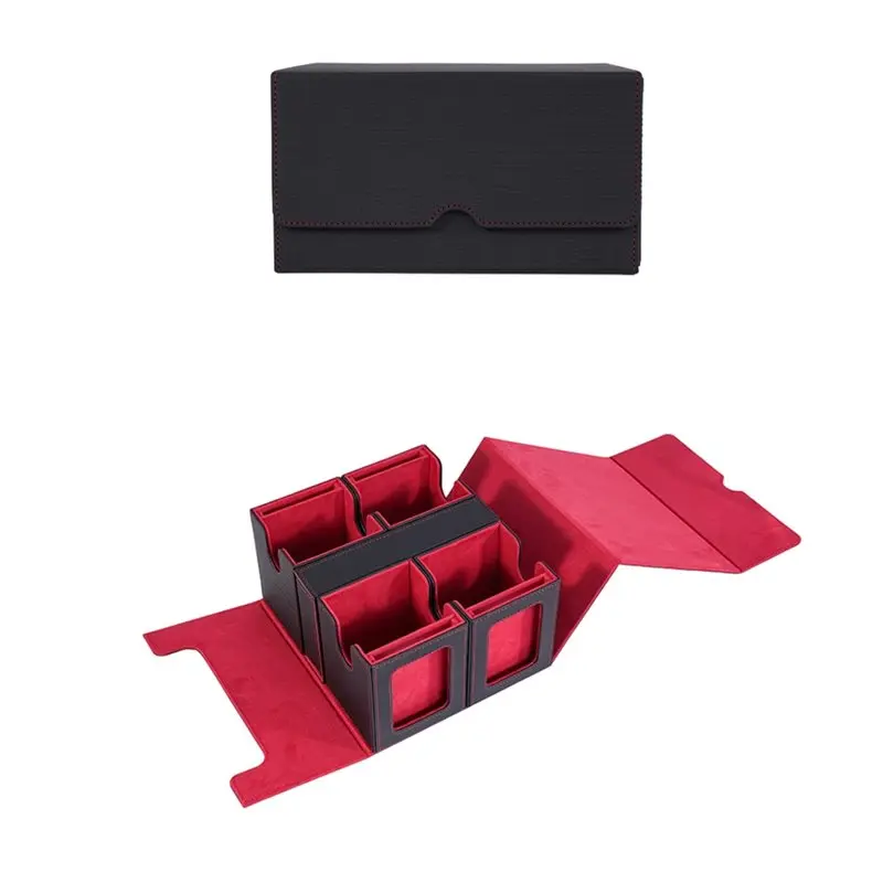 WOWFU-Trading Card Deck Box , Trading Card Storage Box Multi-Purpose Removable Deck Case , For Game Sports Card