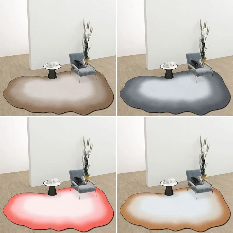 

Irregular Carpets for Home Living Room Bedroom Bedside Sofa Decor Fashion Non Slip Kids Play Area Rug Entrance Door Bathroom Mat