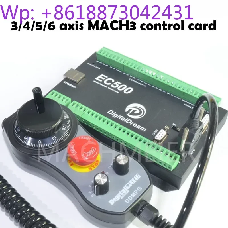 MACH3 interface board EC500 CNC Ethernet motion controller 460kHz 3/4/5/6 axis