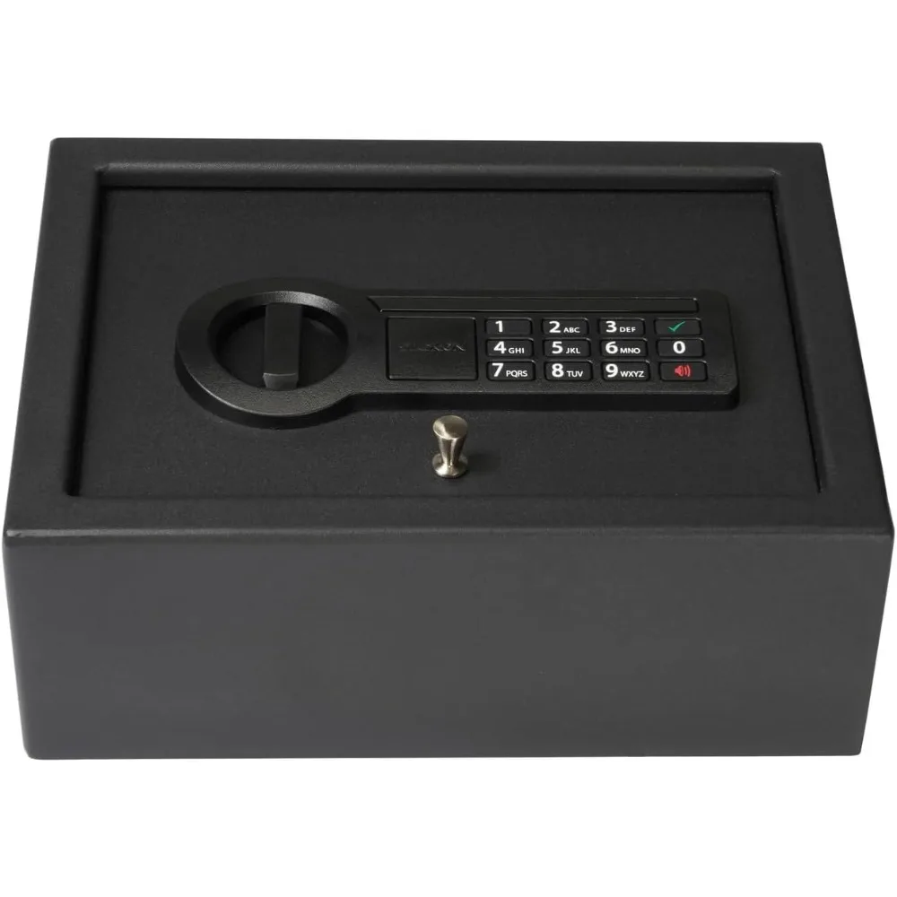 قفل إلكتروني شخصي مدمج آمن للمكتب أو منضدة مع مفتاح احتياطي وأمان فولاذي #2
