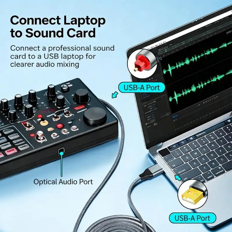 USB Standard To S PDIF Digital Sound processor 1.5M With Advanced Chip For Improved Music D2RC