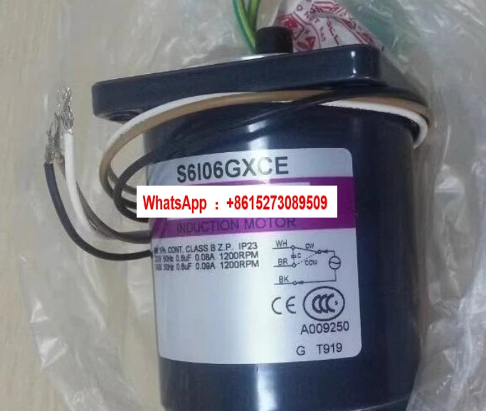 

Двигатель S6I06GXCE 6W 220V 50HZ, импортированный из Кореи