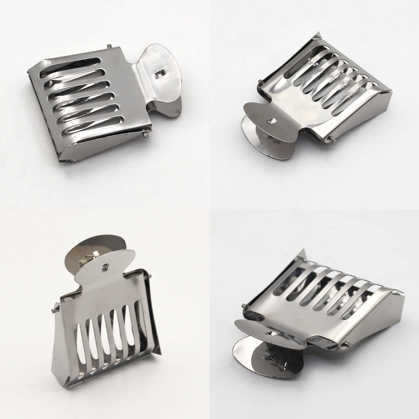 10pcs Bee Queen Cage Transparent Plastic Clip/Stainless Steel Clamp Cage Bee Catcher Box Beekeeping Equipments Beekeeper Equip