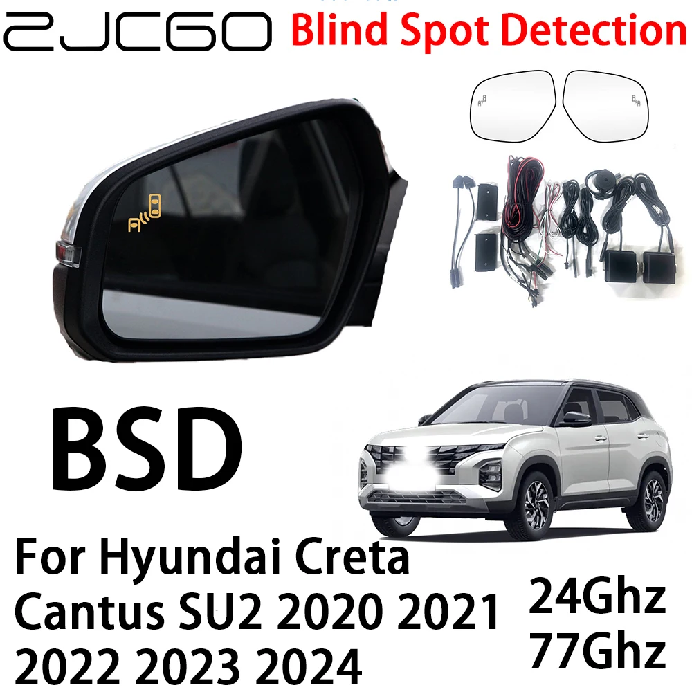 ZJCGO Car BSD Radar Warning System Blind Spot Detection Safety Driving Alert for Hyundai Creta Cantus SU2 2020~2024