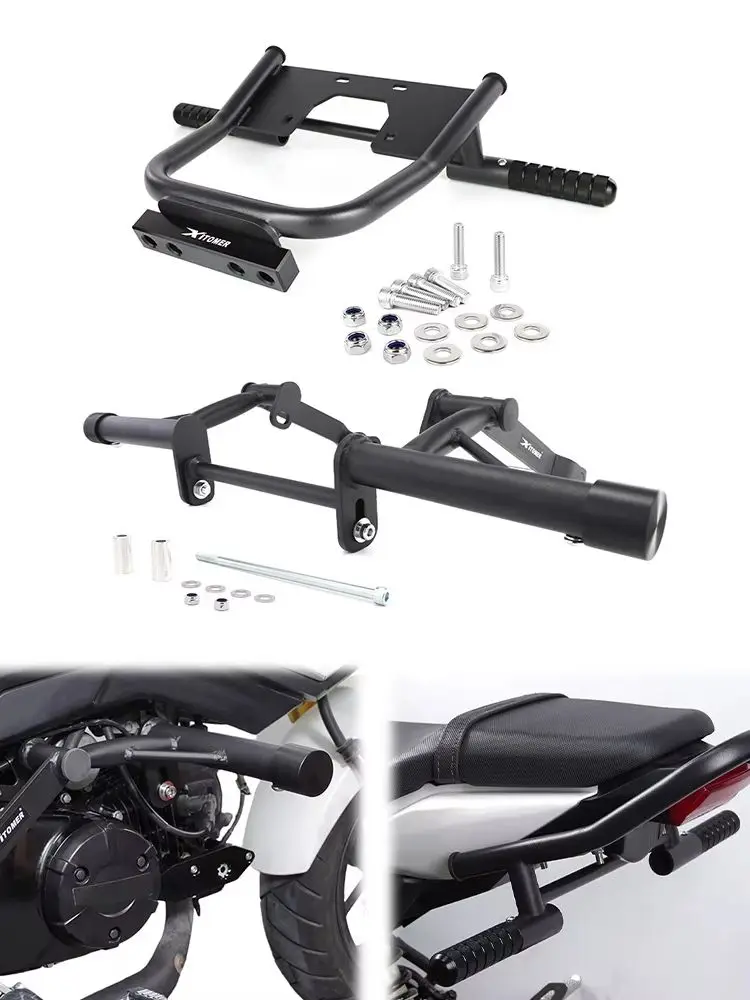 Für Honda Grom 125 MSX125 2016-2018 2019 2020 Motorrad-Sturzbügel Stunt-Motorschutz & Unterbürge mit Stunt-Pegs und Schutzstange
