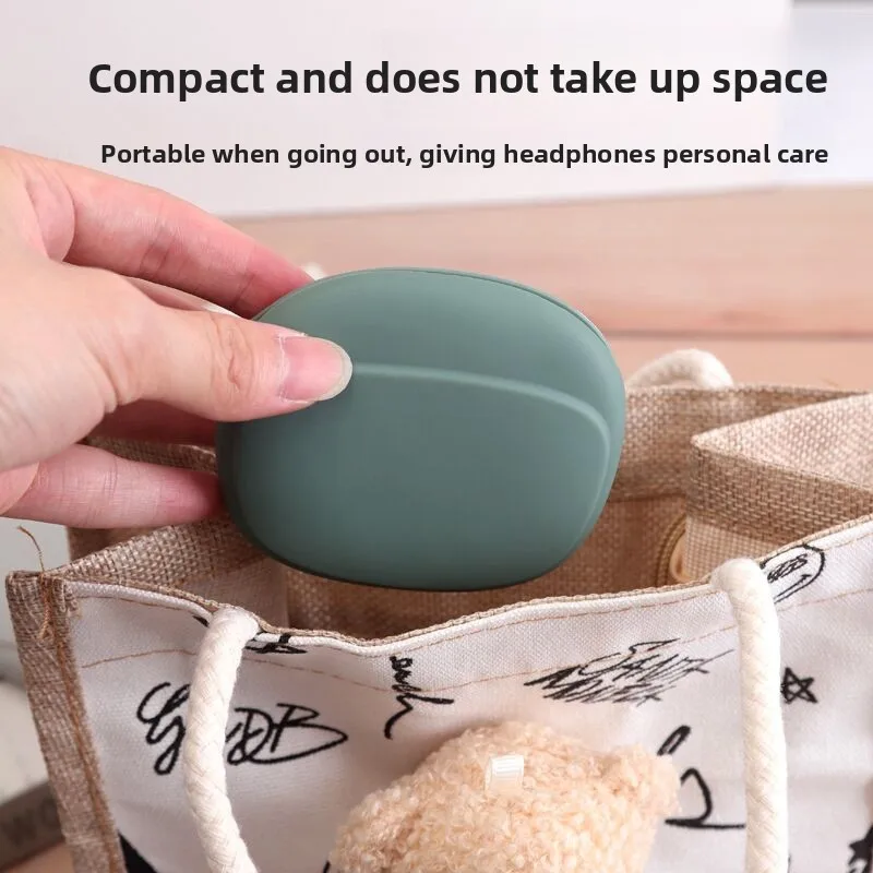 

Hot Selling Portable Silicone Earphone Cable Storage Box For EVA Earphone Cable Bag - Organize Data Cables Easily