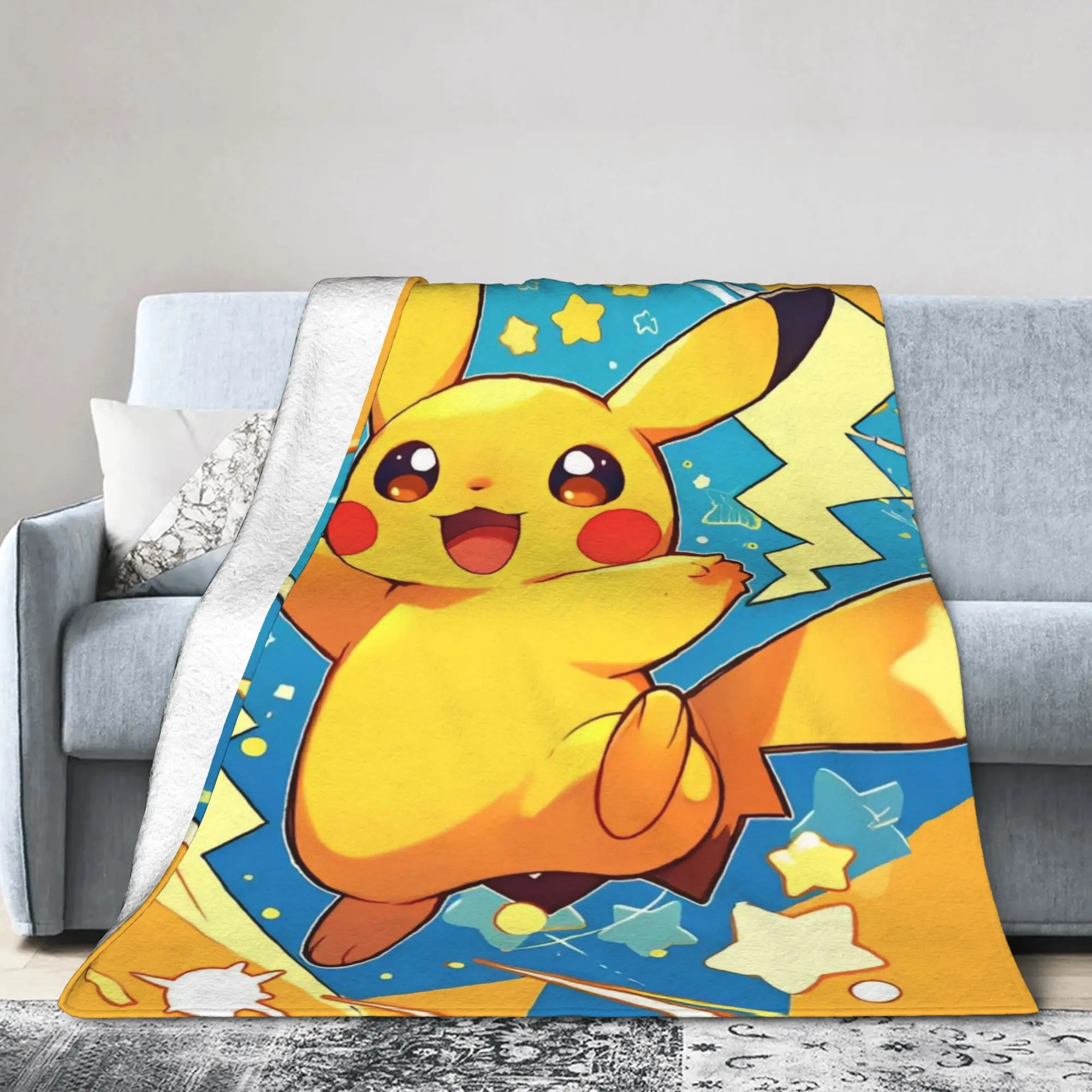 

Kawaii карманное одеяло с монстром, фланелевое украшение, дышащее теплое одеяло для постельного белья, дорожные постельные принадлежности, пледы