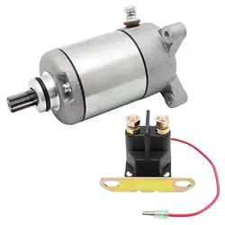 Starter Motor and Relay Kit for Polaris Sportsman 500 400 335 Scrambler Magnum Ranger 500 425 Trail Boss Magnum 330 325