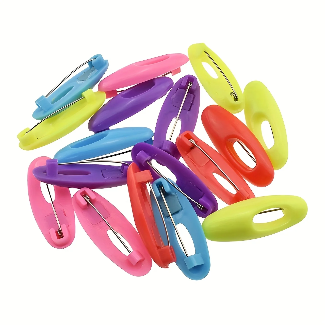 12pcs Hijab Pins Mixed Color 1.4 Inches Length Hijab Clips for Women Muslim Scarf Dressing Brooches Headscarf ZSY