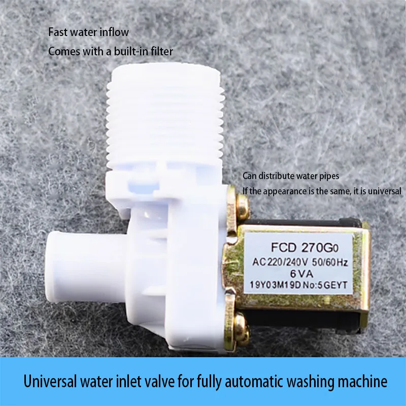 Fully automatic washing machine accessories universal inlet valve connection port drain switch nozzle solenoid valve FCD270G0
