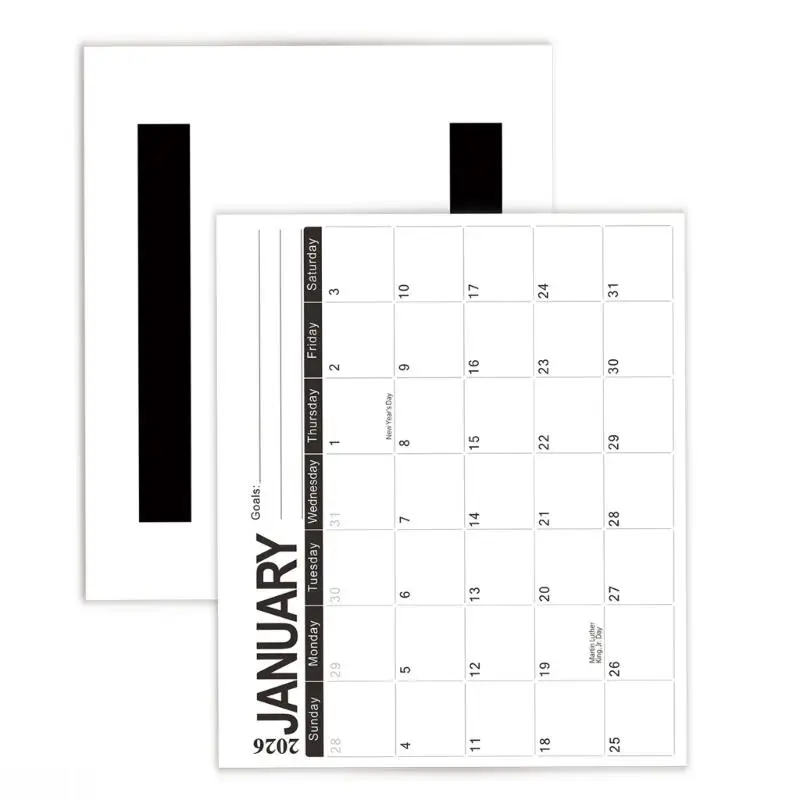 

D08B 2026 Easy Installation Home Office Daily Planner Calendar Wall Planner