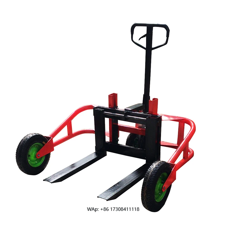 

0158 Manual All Terrain Pallet Outdoor Forklift Rough Terrain Hand Pallet Truck