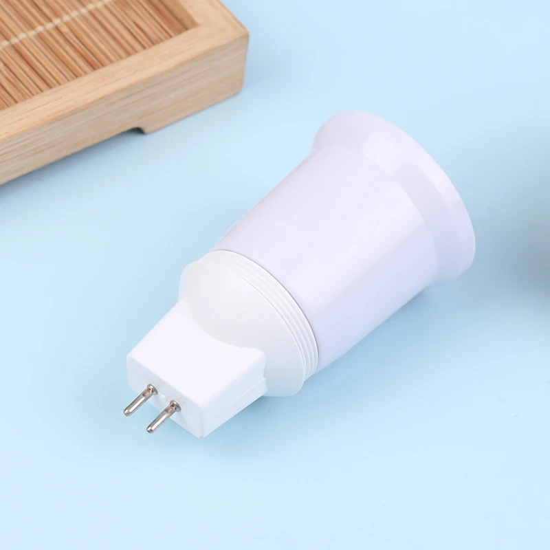 

1pc MR16 G5.3 To E26/E27 Plug-in Lampholder Changed To Threaded Lampholder Lamp Holder Converter Adapter Screw Socket