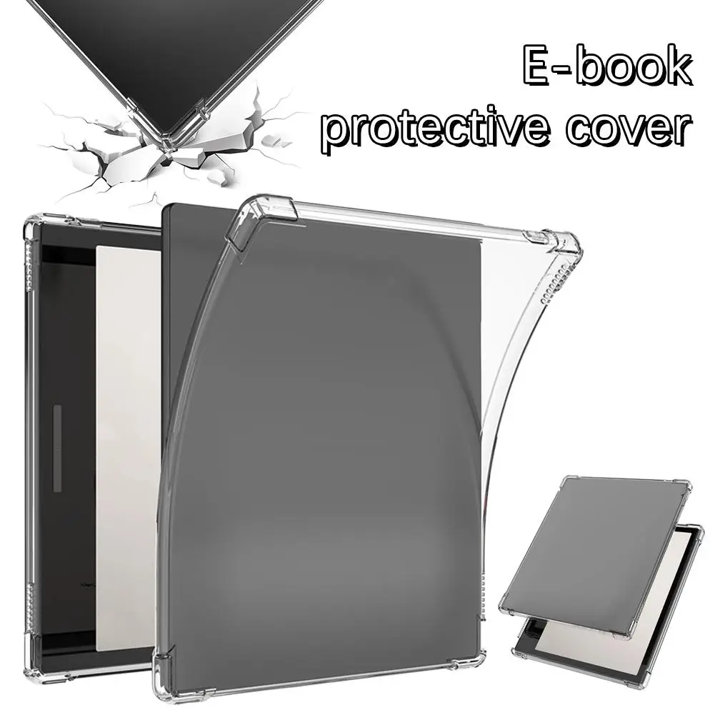 Suitable For BOOX Aragonite E-book Reader Protective Cover Transparent Lightweight Silicone Flexible Soft Back Cover L6V0