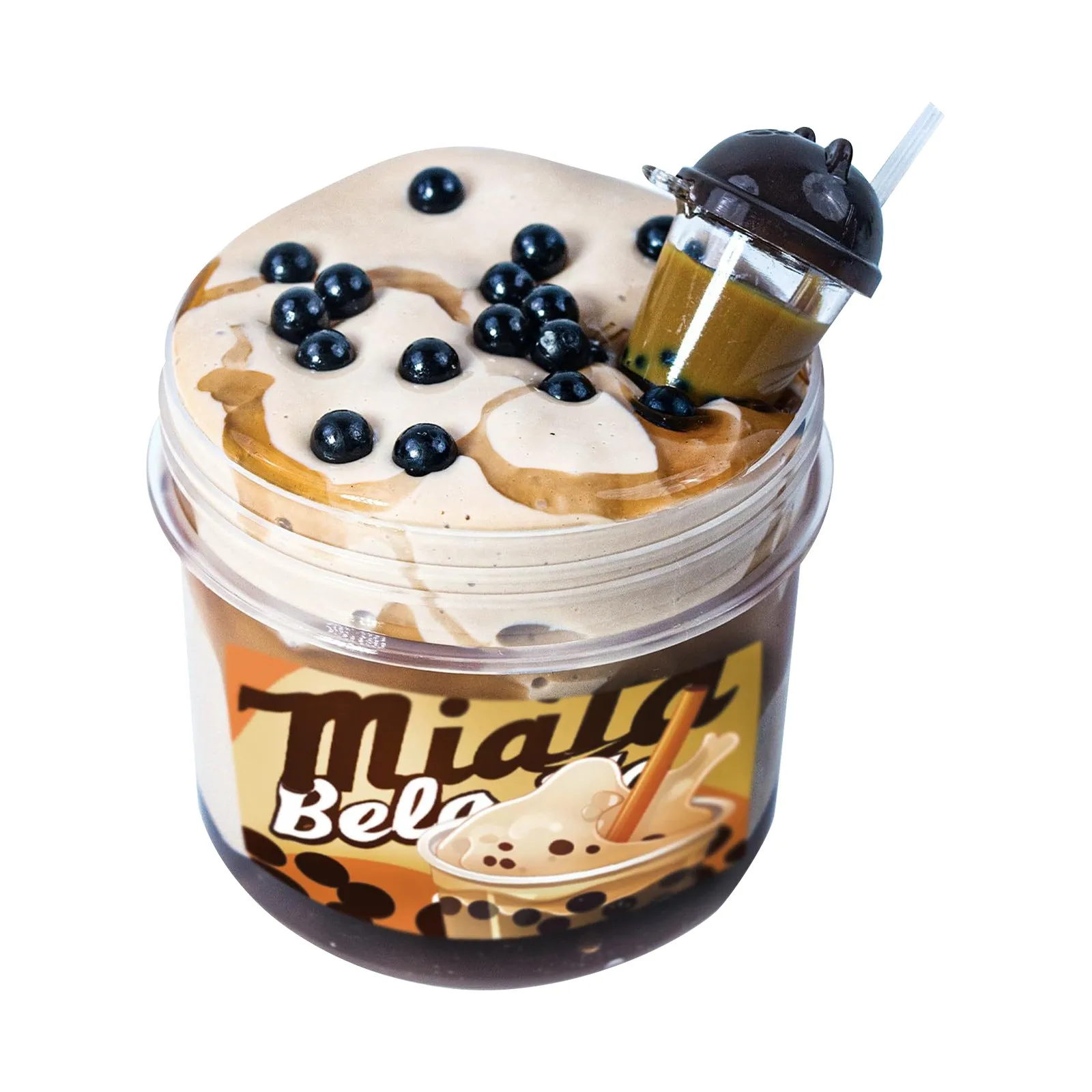 

DIY Bubble Milk Tea Slime, Soft and Non-Sticky Slime, for Prize, Party Favors, Birthday Gifts for Adults Kids Teenage Kids