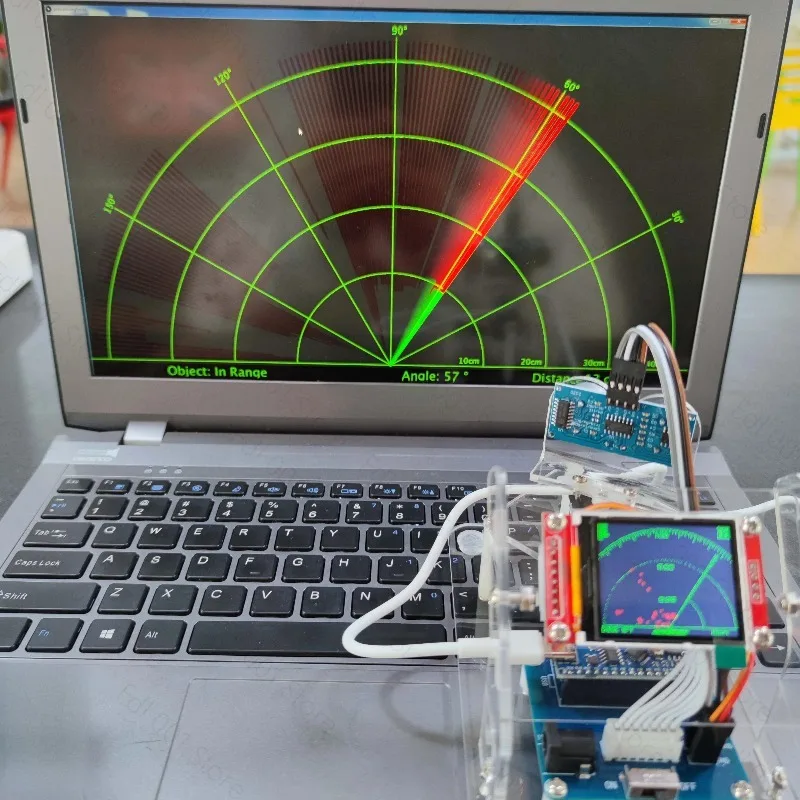 DIY Ultrasonic Radar Scanning Kit for Arduino Programming Sensor Robot