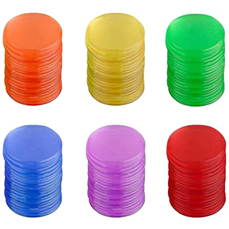 Montessori Toys Bingo Markers Transparent Color Counting Chips For Classroom Math Kids Learning Juguetes Didácticos Para Niños